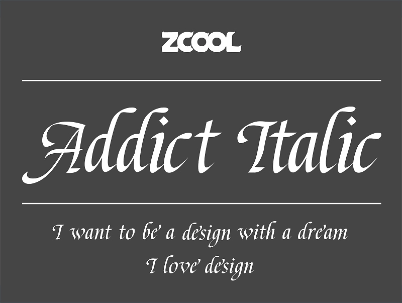 ZCOOL Addict Italic