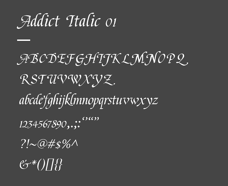 ZCOOL Addict Italic