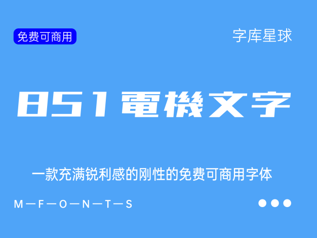 851电机文字体