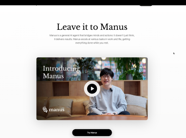 Manus：全球首款通用AI智能体开启人工智能新纪元